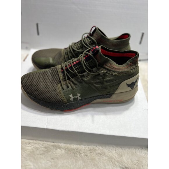 Under Armour Project Rock 2 olive training sneaker mens size 13 - Picture 7 of 10